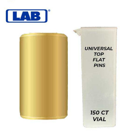 LAB - Universal Top Flat Pins - Vial of 150 - UHS Hardware