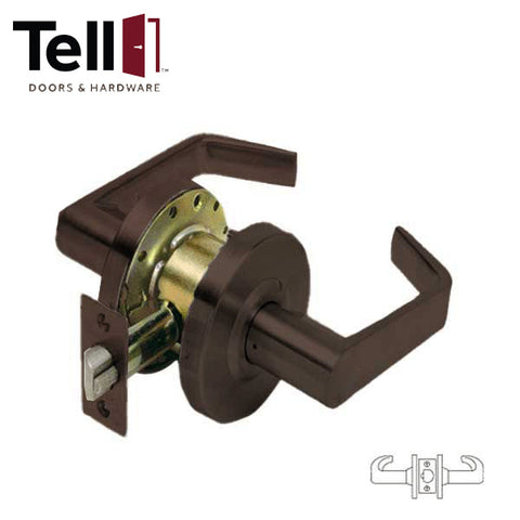 TELL - LC2675 - Standard Duty Cylindrical Leverset - Cortland - Passage - 2 3/4" Backset - Optional Finish - Grade 2 - UHS Hardware