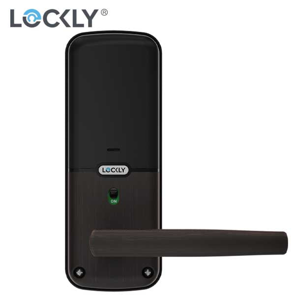 Lockly - PGD628WVB - Secure PRO Biometric Electronic Lever Latch - Fingerprint Reader - Bluetooth - WiFi Hub - Venetian Bronze - UHS Hardware