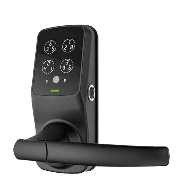 Lockly - PGD688FMB - Lux Compact - Mortise Smart Lock - Fingerprint Reader - Bluetooth - Matte Black - UHS Hardware