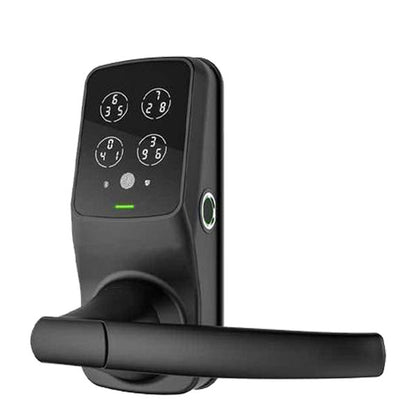 Lockly - PGD688FMB - Lux Compact - Mortise Smart Lock - Fingerprint Reader - Bluetooth - Matte Black - UHS Hardware