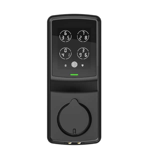 Lockly - PGD728WMB- Secure PRO Biometric Electronic Deadbolt - Fingerprint Reader - Bluetooth - WiFi Hub  - Matte Black - UHS Hardware