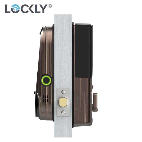 Lockly - PGD798VB - Vision Doorbell Video Camera Smart Lock Deadbolt - Fingerprint Reader - Bluetooth - WiFi Hub - Venetian Bronze - UHS Hardware
