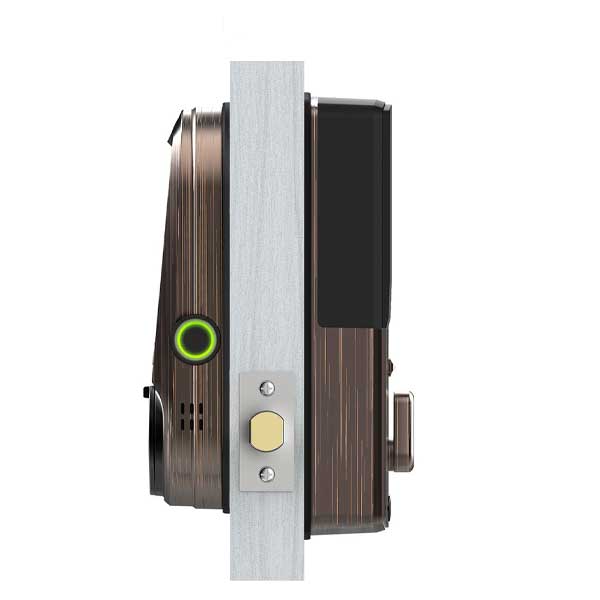Lockly - PGD798VB - Vision Doorbell Video Camera Smart Lock Deadbolt - Fingerprint Reader - Bluetooth - WiFi Hub - Venetian Bronze - UHS Hardware