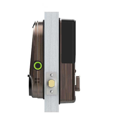 Lockly - PGD798VB - Vision Doorbell Video Camera Smart Lock Deadbolt - Fingerprint Reader - Bluetooth - WiFi Hub - Venetian Bronze - UHS Hardware