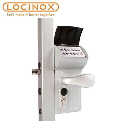 Locinox -  LOKQ4040Y2L9005VCAC - Valentino - Surface Mounted Battery Powered Code Lock - Aluminium