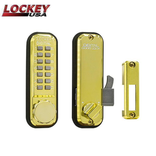 Lockkey Lockey - 2500 - Mechanical Keypad - Keyless Hook Bolt Lock - Knob - for ...