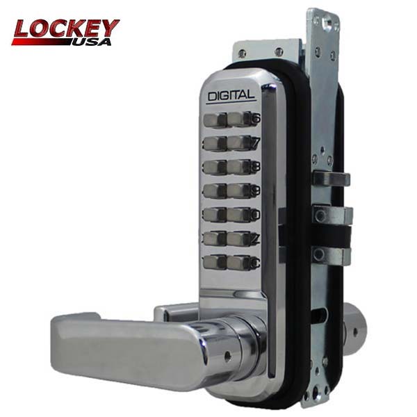 Lockey - 2985 - Narrow-Stile Mechanical Keypad Keyless Lever - Passage - UHS Hardware