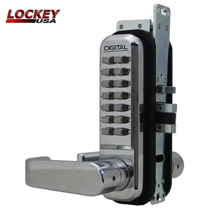 Lockey - 2985 - Narrow-Stile Mechanical Keypad Keyless Lever - Passage - UHS Hardware