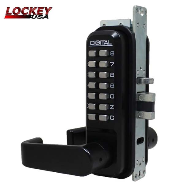 Lockey - 2985 - Narrow-Stile Mechanical Keypad Keyless Lever - Passage - UHS Hardware
