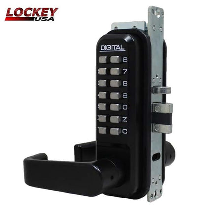 Lockey - 2985 - Narrow-Stile Mechanical Keypad Keyless Lever - Passage - UHS Hardware