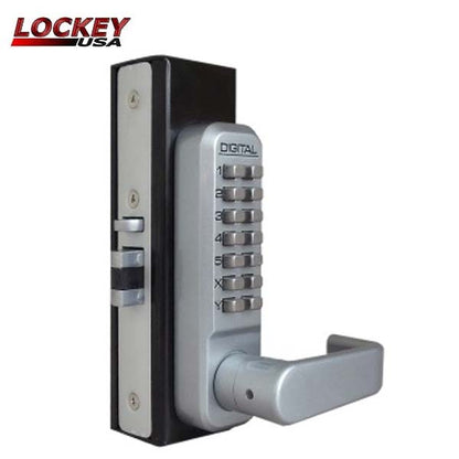 Lockey - 2985 - Narrow-Stile Mechanical Keypad Keyless Lever - Passage - UHS Hardware