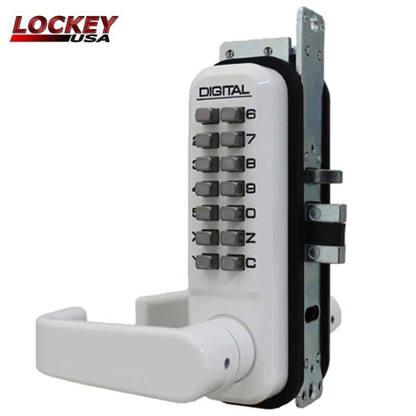 Lockey - 2985 - Narrow-Stile Mechanical Keypad Keyless Lever - Passage - UHS Hardware