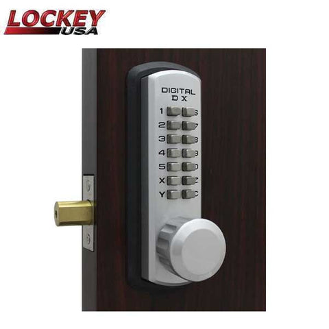 Lockey - 3210 - Mechanical Keyless Digital Combination Deadbolt - Dbl Combo - SC - Marine Grade - UHS Hardware