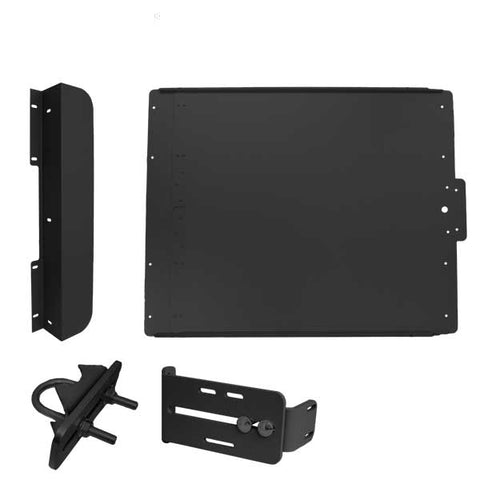 Lockey - ED40B - Edge Panic Shield Value Kit - With Latch Protector and Jamb Stop - Black - UHS Hardware
