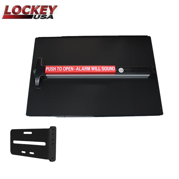Lockey - PS43 - Standard Panic Shield Value Kit with Detex V-40xEBxW - Optional Finish - UHS Hardware