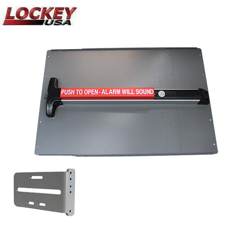 Lockey - PS43 - Standard Panic Shield Value Kit with Detex V-40xEBxW - Optional Finish - UHS Hardware