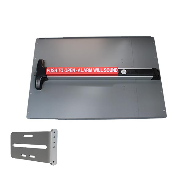 Lockey - PS43 - Standard Panic Shield Value Kit with Detex V-40xEBxW - Optional Finish - UHS Hardware