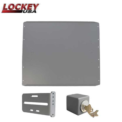 Lockey - PS50 - Standard Panic Shield Safety Kit - With Keyed Gate Box - Black - UHS Hardware
