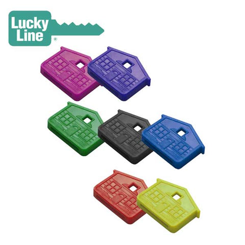 LuckyLine - 16200 - House Key Caps - Assorted Colors (100 Pack) - UHS Hardware