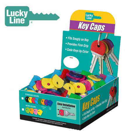 LuckyLine - 1650020 - Key Cap - Standard Size - Assorted Colors (20 pack) - UHS Hardware