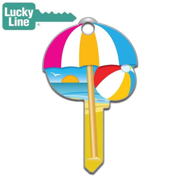 LuckyLine - B113S - Key Shapes - Beach - Schlage - SC1 - 5 Pack - UHS Hardware