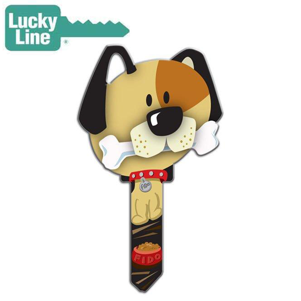 LuckyLine - B114K - Key Shapes - Dog - Kwikset - KW1 - 5 Pack - UHS Hardware