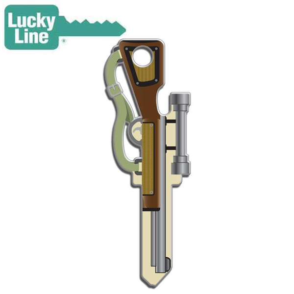 LuckyLine - B118K - Key Shapes - Rifle - Kwikset - KW1 - 5 Pack - UHS Hardware