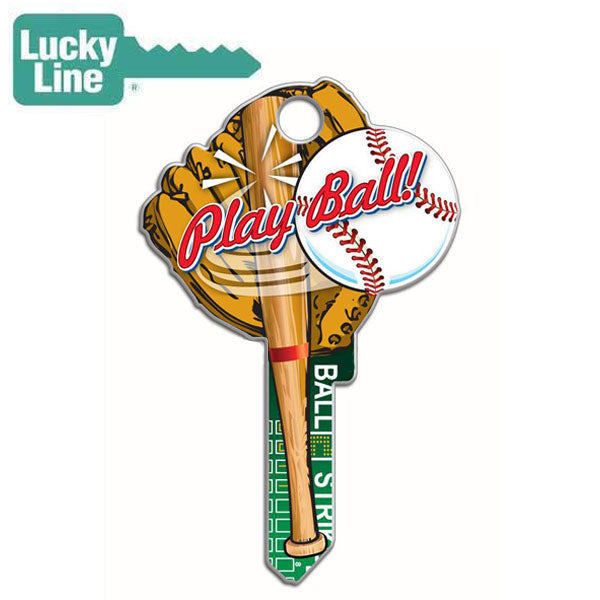 LuckyLine - B120K - Key Shapes - Baseball - Kwikset - KW1 - 5 Pack - UHS Hardware