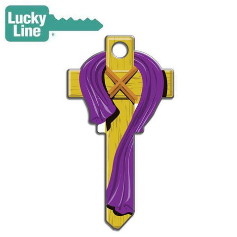 LuckyLine - B124K - Key Shapes - Cross - Kwikset - KW1 - 5 Pack - UHS Hardware