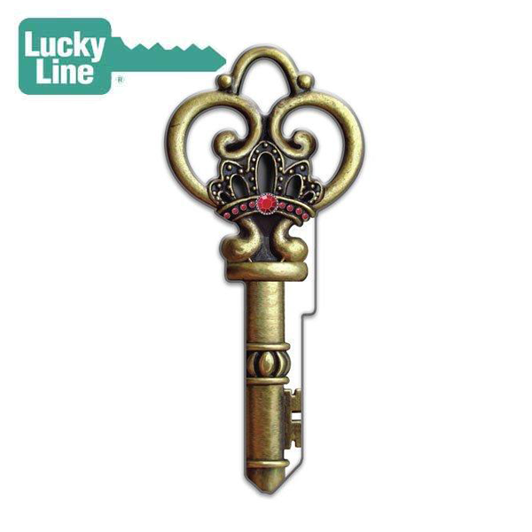 LuckyLine - B146K - Key Shapes - Skeleton Key - Kwikset - KW1 - 5 Pack - UHS Hardware