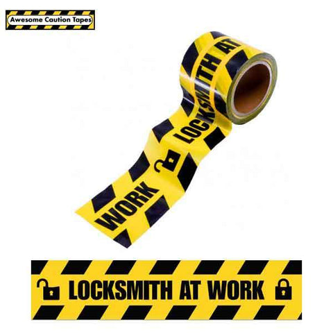 Caution Tape  - "Locksmith At Work"  (ACT) - UHS Hardware