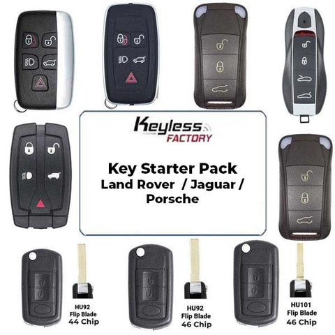 Land Rover / Jaguar / Porsche Keys Complete Starter Pack (ALL YEARS) - for VVDI2 / IM608 / ACDP (AFTERMARKET) - UHS Hardware
