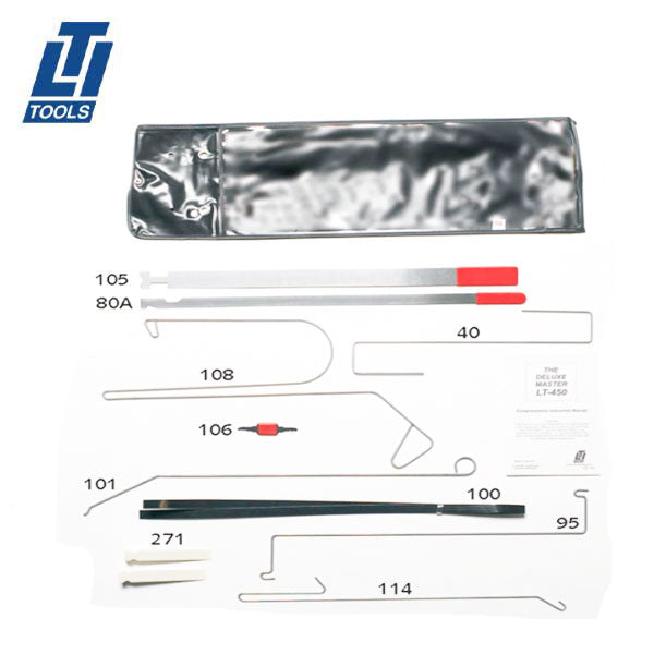 LTI Tools - LTI-450 - Deluxe Master Automotive Lock Out Kit - 11 Pieces - UHS Hardware