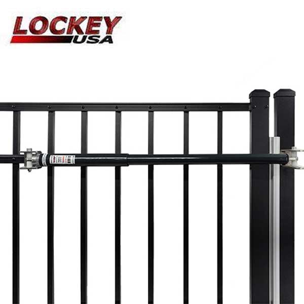 Lockey - TB600 - Adjustable Hydraulic Gate Closer - Black (150-250 lbs) - UHS Hardware