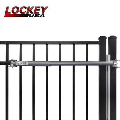 Lockey - TB650 - Adjustable Hydraulic Gate Closer - Grey (150-250 lbs) - UHS Hardware