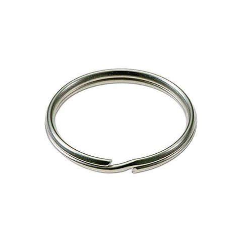 LuckyLine - 76000 - 1/2 Split Key Rings - Nickel-Plated Tempered Steel - 100 Pack - UHS Hardware