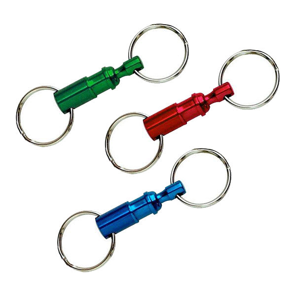 Quick release clearance key ring