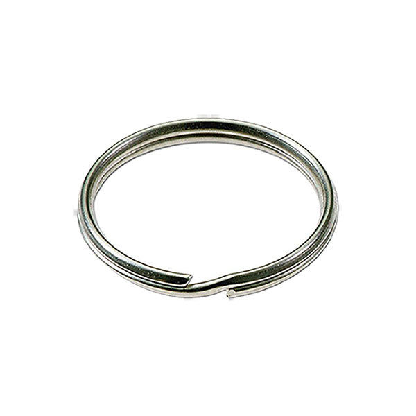 LuckyLine - 7840010 - 1" Split Key Rings - Nickel-Plated Tempered Steel - 10 Pack - UHS Hardware
