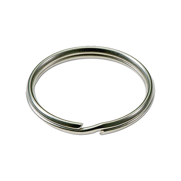 LuckyLine - 76200 - 3/4 Split Key Rings - Nickel-Plated Tempered Steel - 100 Pack - UHS Hardware
