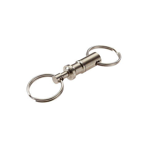 LuckyLine - 70701 - Quick Release Key Ring - Nickel-Plated Brass - 1 Pack - UHS Hardware
