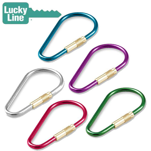 LuckyLine - 73701 - Anodized Oval Key Ring - Assorted - 1 Pack - UHS Hardware