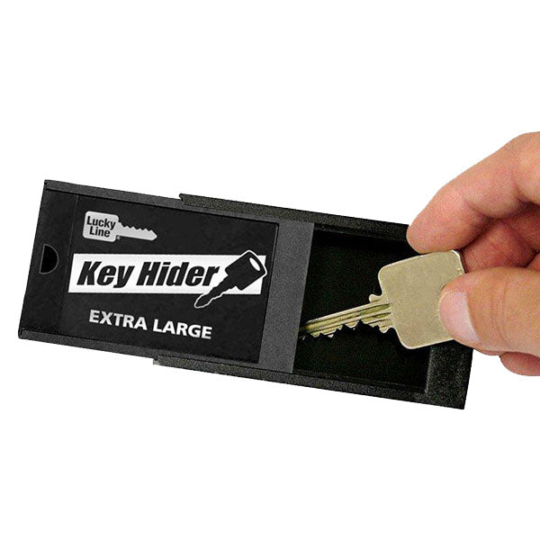 LuckyLine - 91201 - Extra Large Magnetic Key Hider - Black - 1 Pack - UHS Hardware