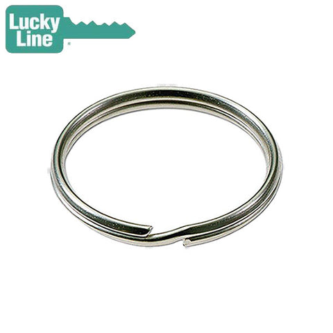 LuckyLine - 76502 - 1-1/8" Split Key Rings - Nickel-Plated Tempered Steel - 2 Pack - UHS Hardware