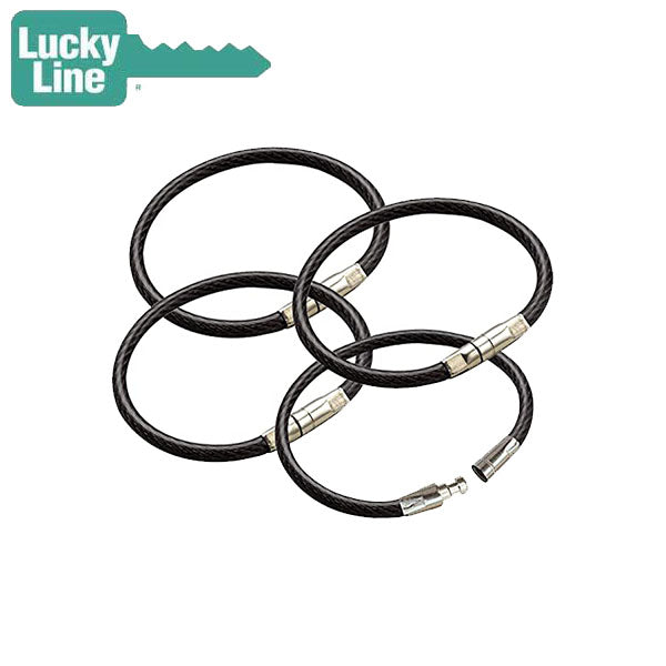 LuckyLine 8112005 5" Twisty® Key Ring Black 1 Pack UHS Hardware