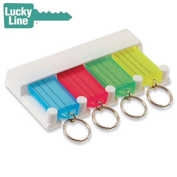LuckyLine - 60540 - 4-Key Tag Rack - Assorted - 1 Pack - UHS Hardware
