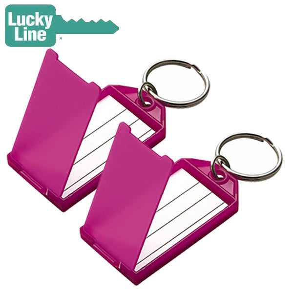 LuckyLine - 60502 - Key Tag with Flap & Split Ring - Assorted - 2 Pack - UHS Hardware
