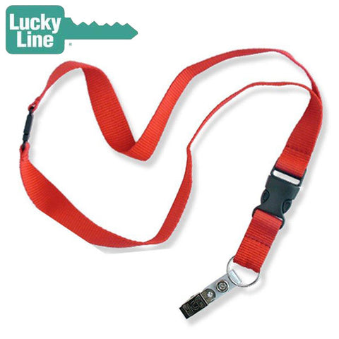 LuckyLine - 64101 - Flat Lanyard - Assorted - 1 Pack - UHS Hardware