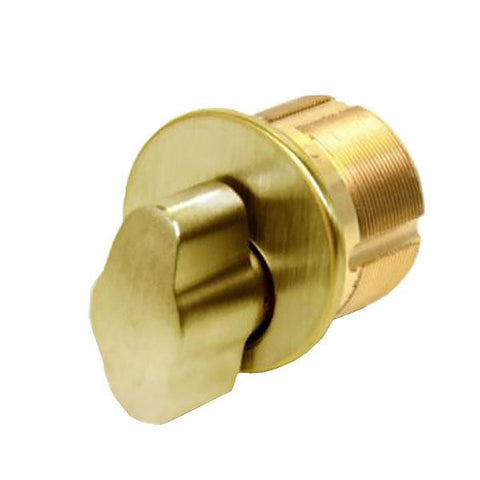 GMS Thumb-Turn Mortise Cylinder - 1-1/8" - US3 - Polished Brass - UHS Hardware