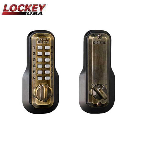 Lockey - M210 - Mechanical Pushbutton Deadbolt Keyless Lock - UHS Hardware